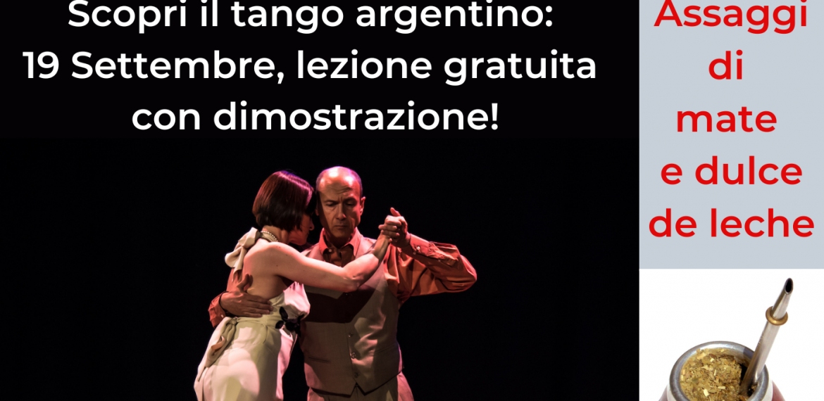 Tango: lezione di prova gratuita con dimostrazione e assaggi