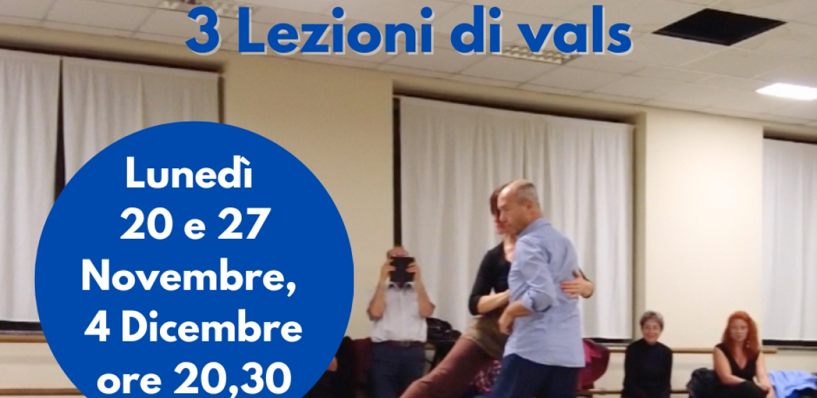 Tango: 3 lezioni di vals