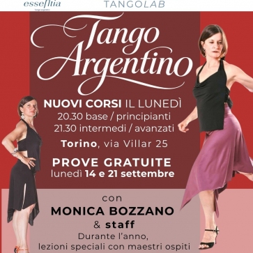 Nuovi corsi di tango argentino 